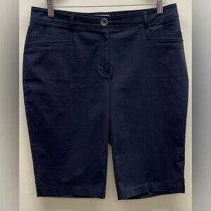 4 for $25 💙 Laura Navy Bermuda Shorts 💙 - Size 12